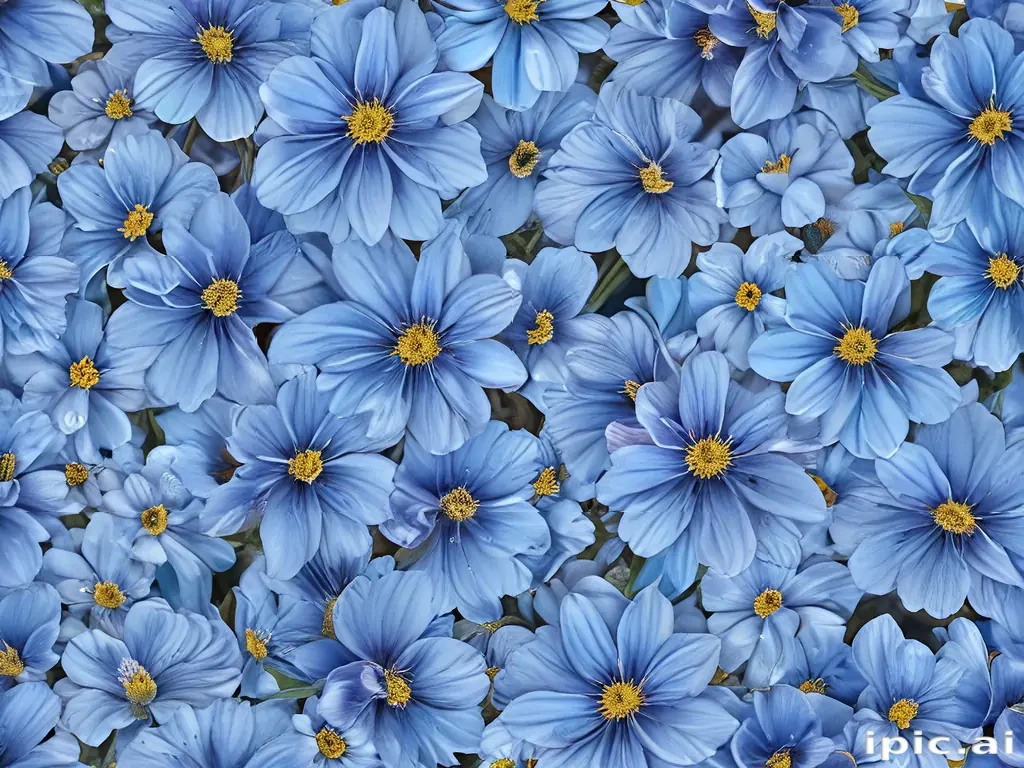 blue flowers png