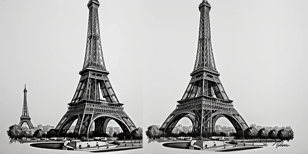 eiffel tower drawing