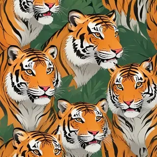 cartoon tigers