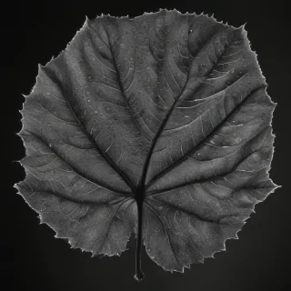 leaf images black and white