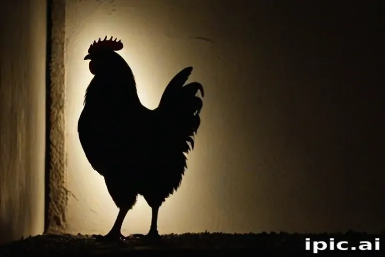silhouette of a chicken