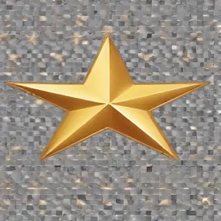 gold star sticker png