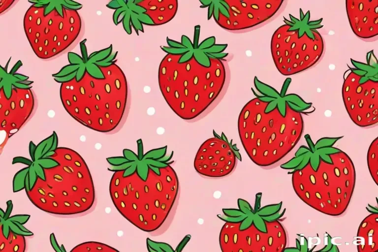 cute strawberry background