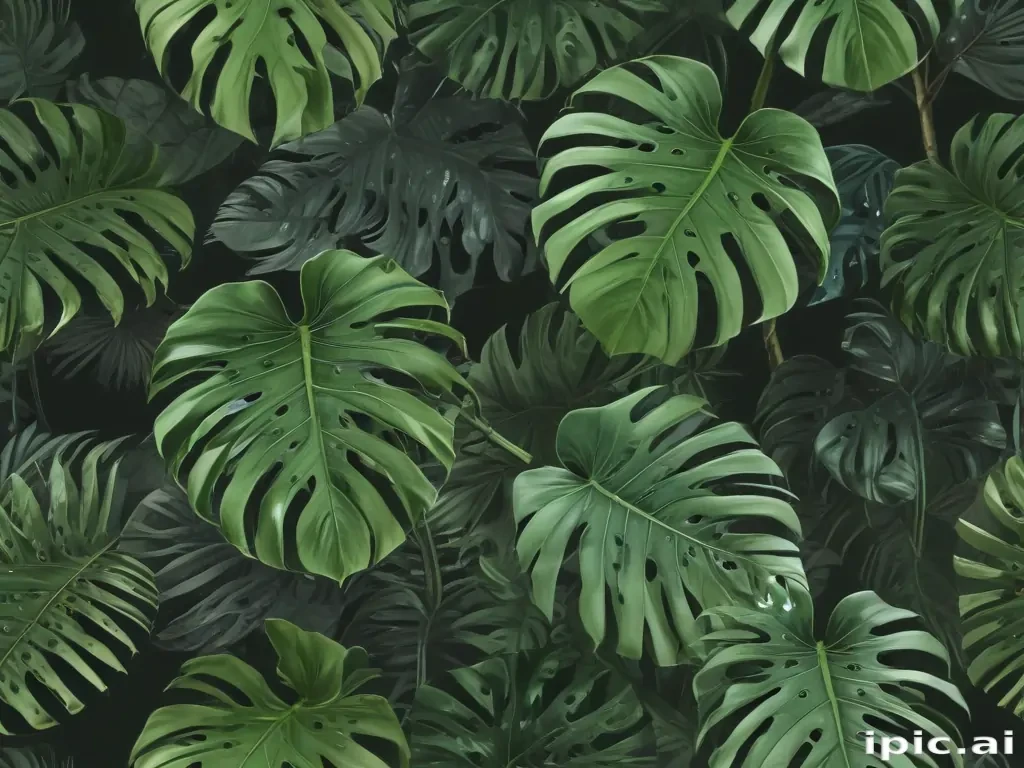 aesthetic monstera wallpaper