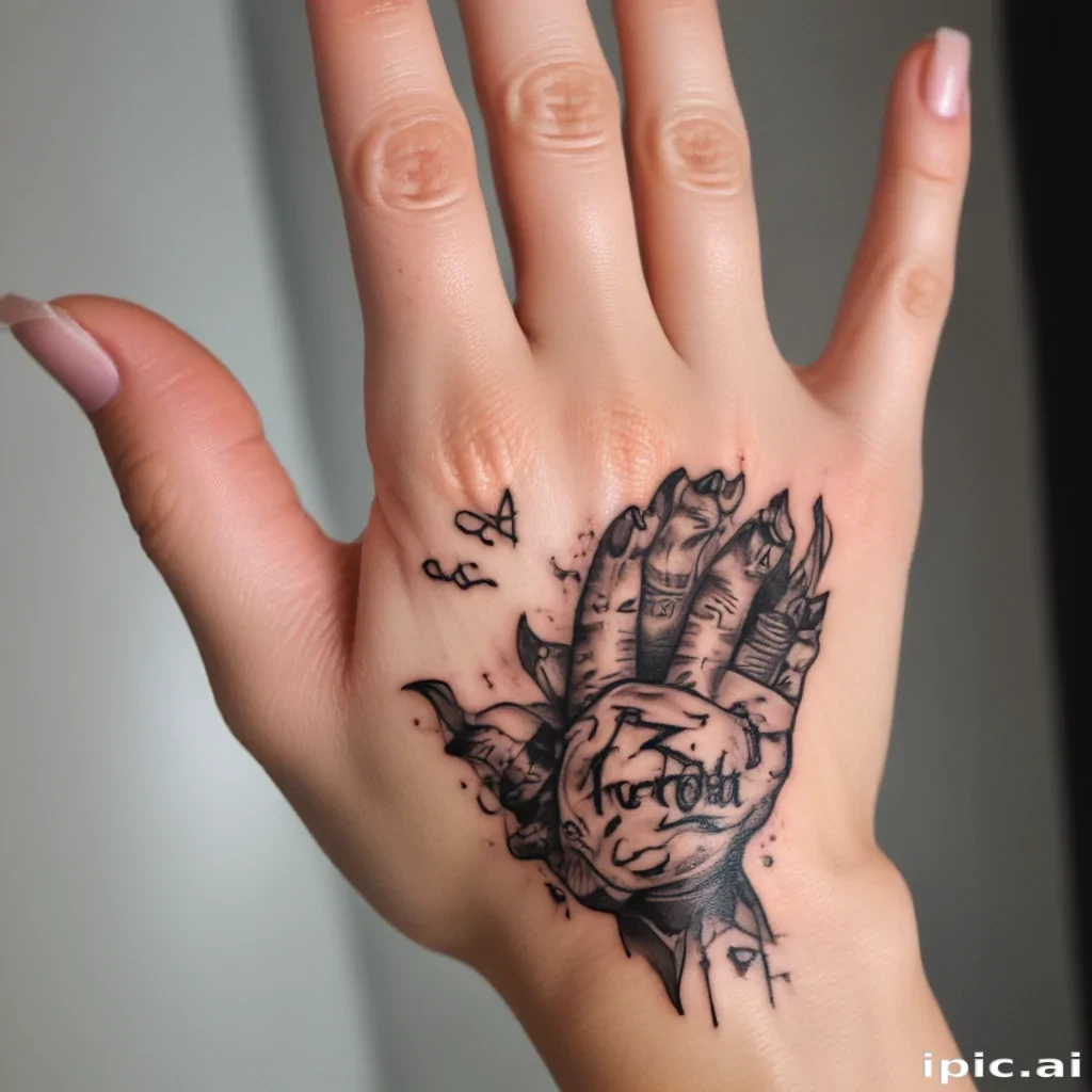 i love you sign language tattoo