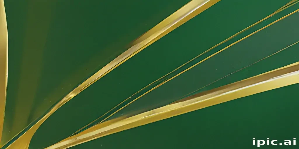 green and gold background