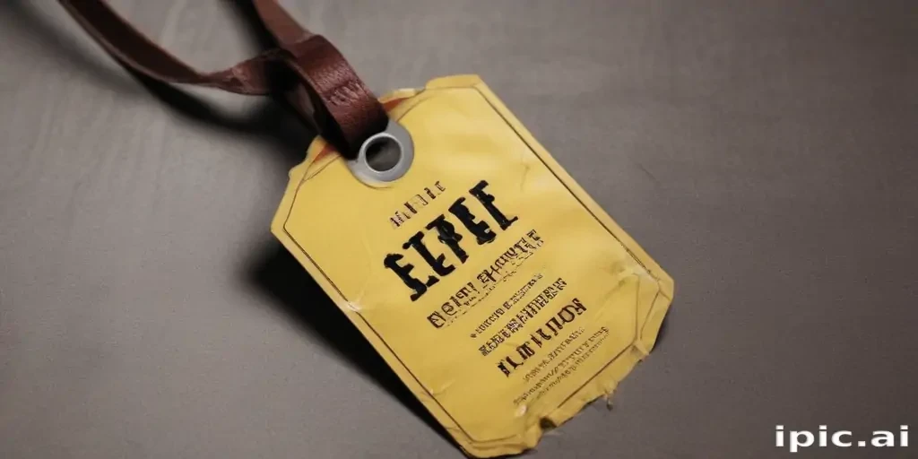 clothing tag mockup