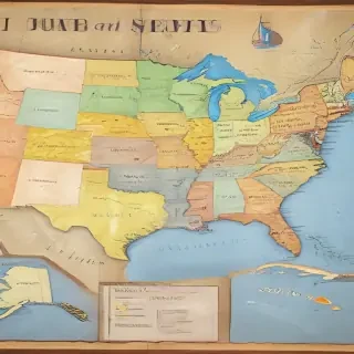 map of united states with states