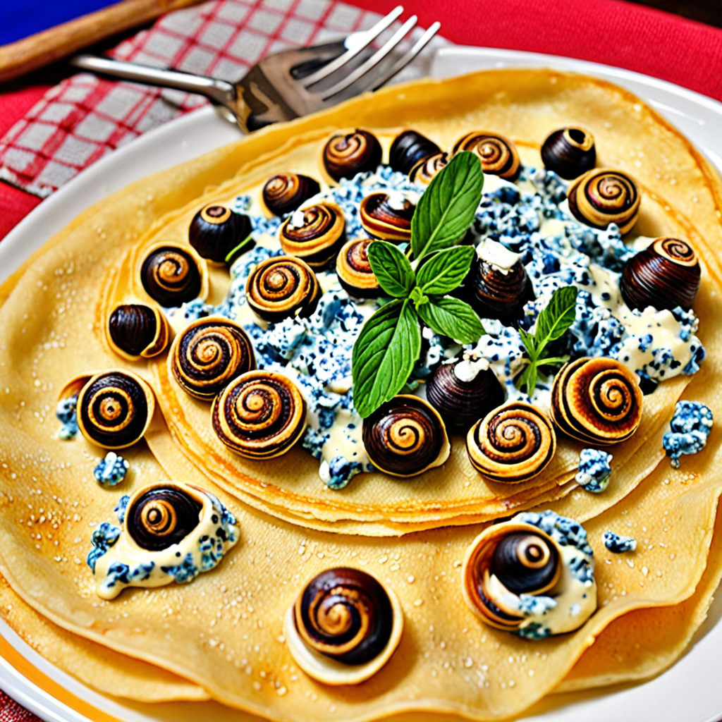 A disgusting French crepe covered with crazy things (toothpaste +french ...