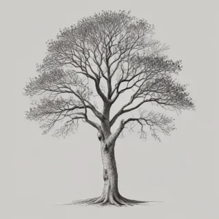 tree drawing png