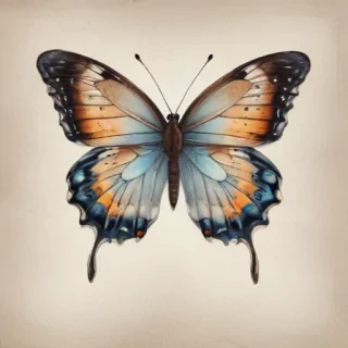 butterfly drawign