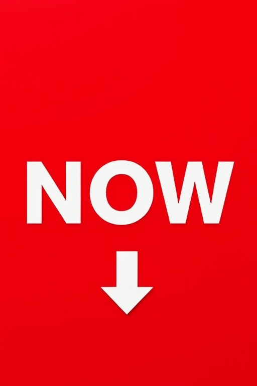 Create a vibrant, high-resolution button with bold white text saying "DOWNLOAD NOW" on a striking red background, taken with a Canon EOS R5, 50mm lens, f/1.4, ISO 100, soft natural lighting, and a slightly angled top-down view to enhance depth and focus.