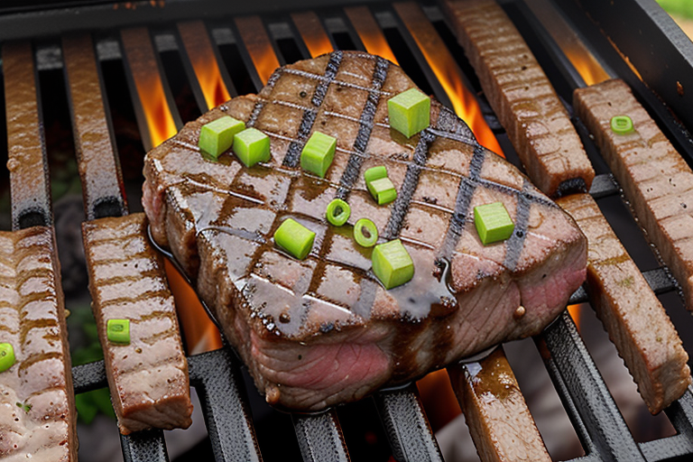 beef cube steak on grill