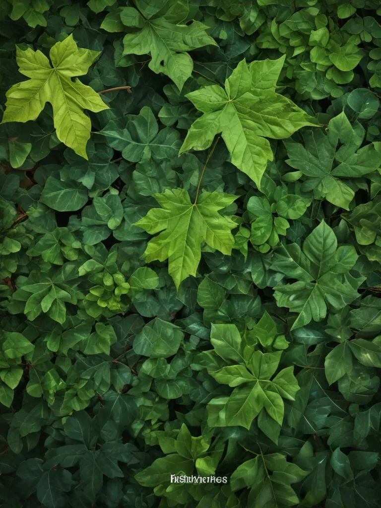 background leaves
