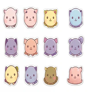 cute stickers png