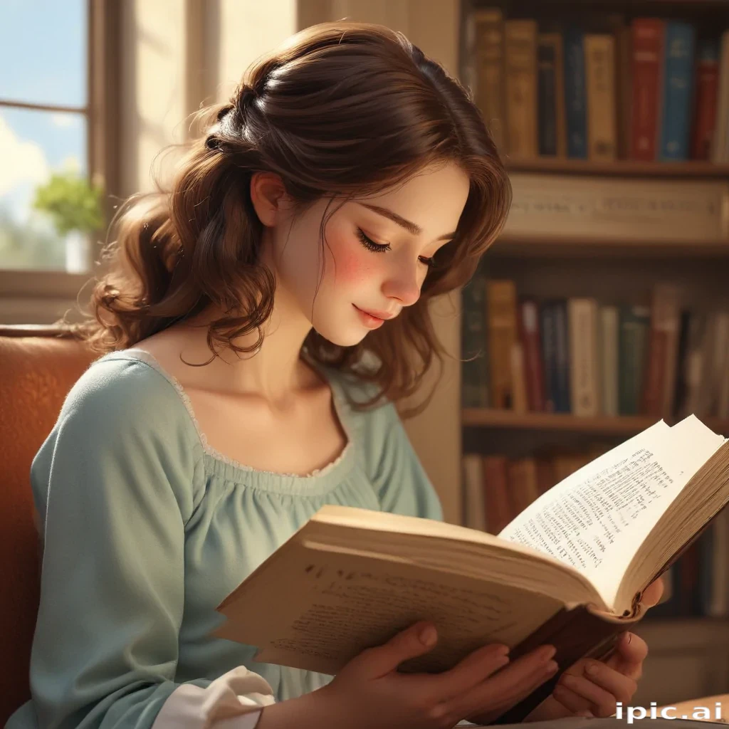 cartoon of reading