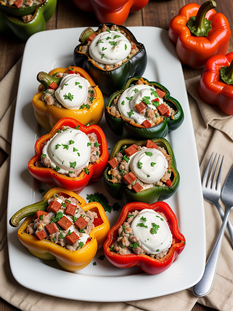 stuffed peppers with cream cheese and sausage