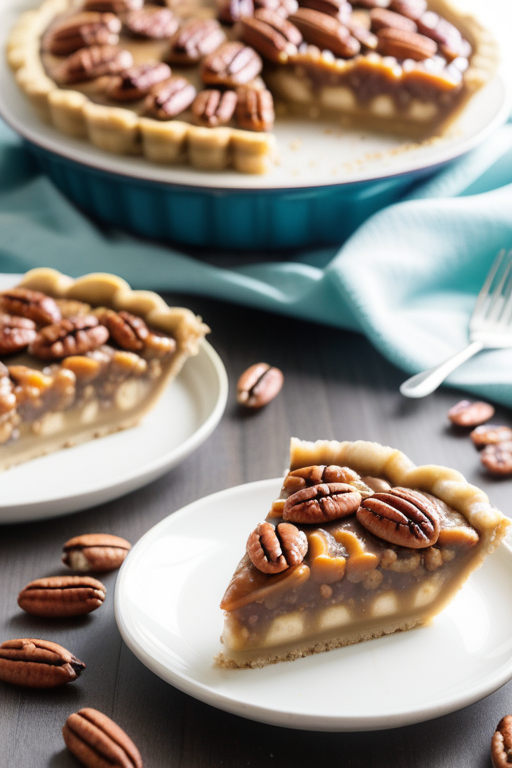 no bake banana caramel pecan pie