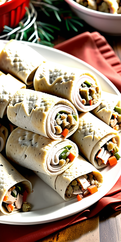 turkey stuffing roll ups recipe