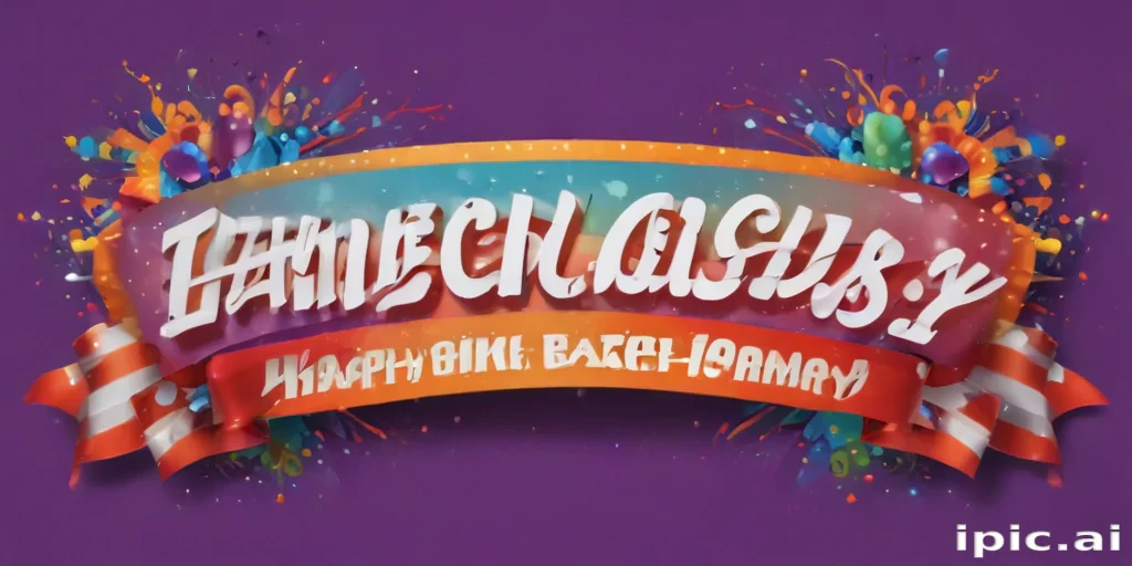 happy birthday banner png