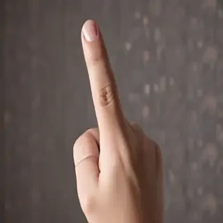 middle finger background