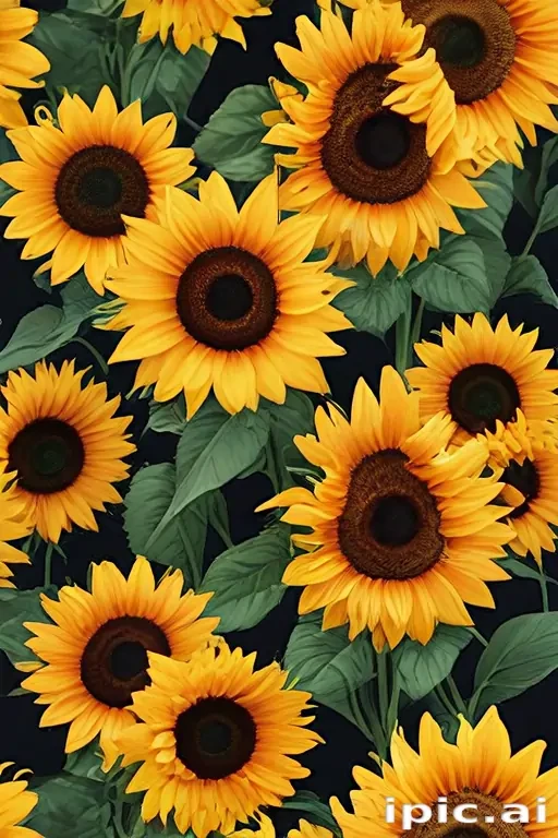 aesthetic sunflower background