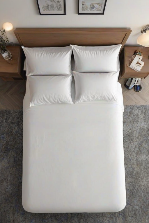 bed top view
