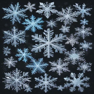 snowflakes clipart transparent background