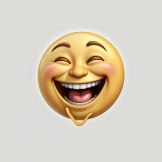 transparent laughing emoji