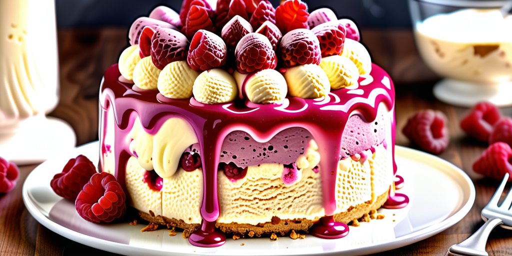 raspberry cheesecake ice cream cake