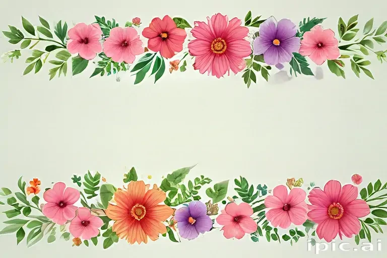 clipart borders flowers
