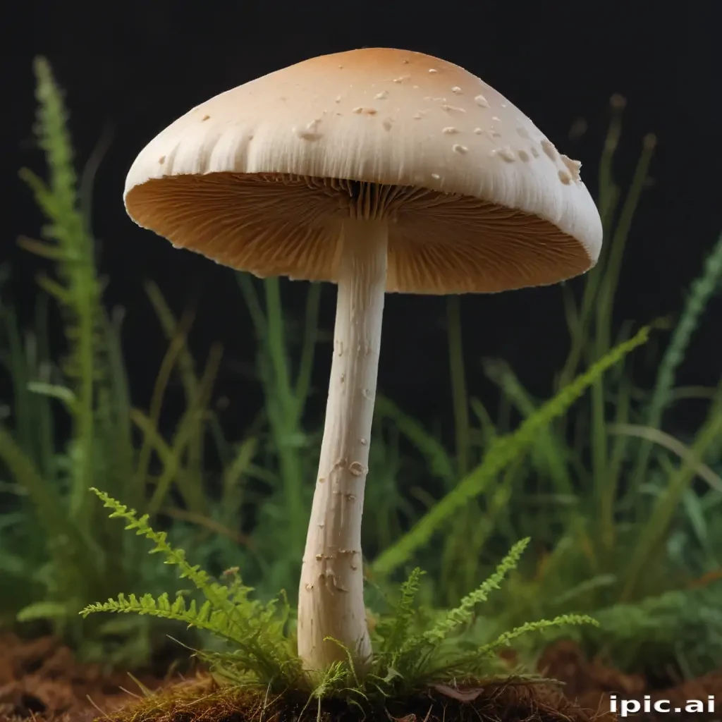 thin stemmed mushroom