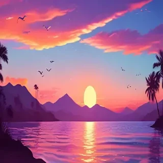 cute sunset backgrounds