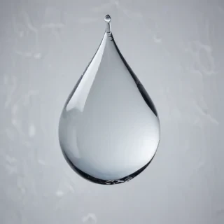transparent water drop
