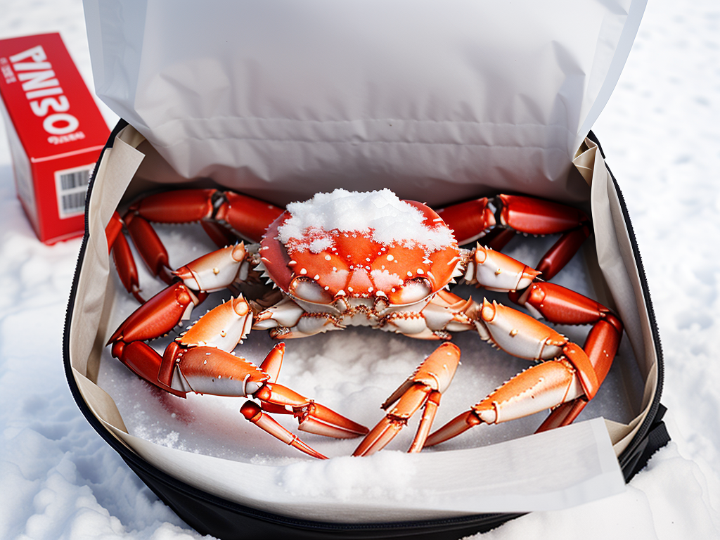snow crab in a bag