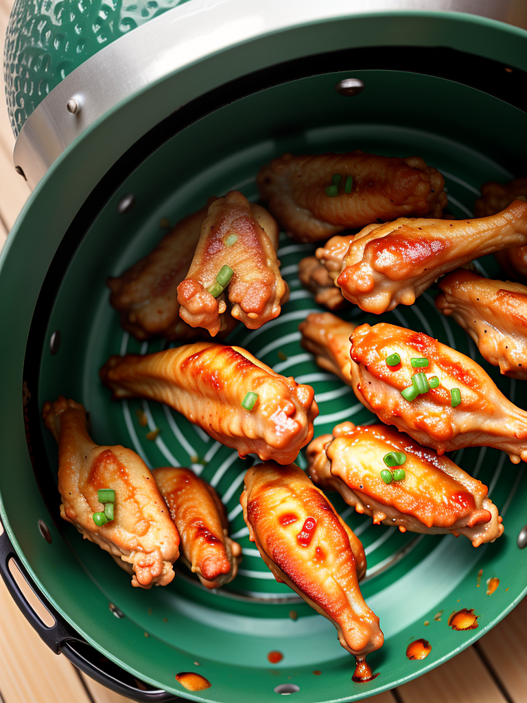 big green egg hot wings