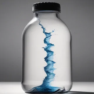 water bottle drawing