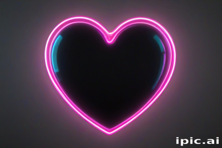 neon heart png