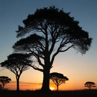 trees silhouette png