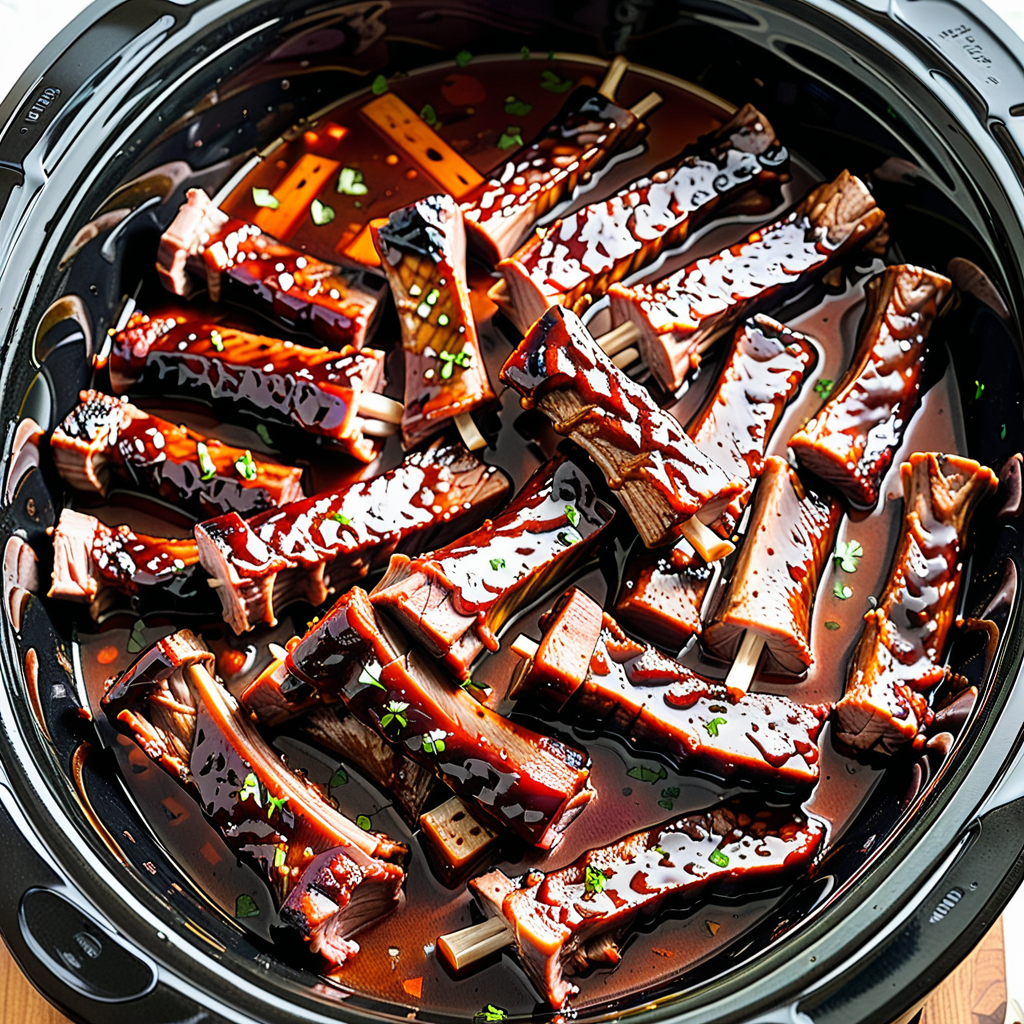 pork riblets in crock pot