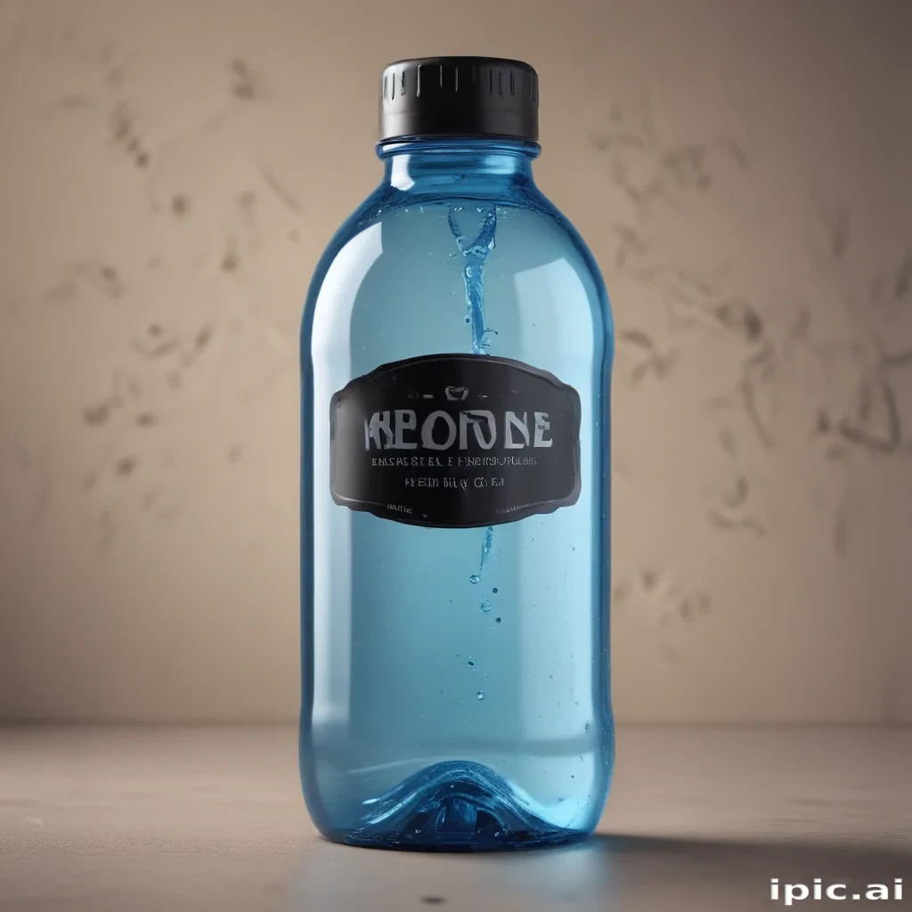 water bottle mockup