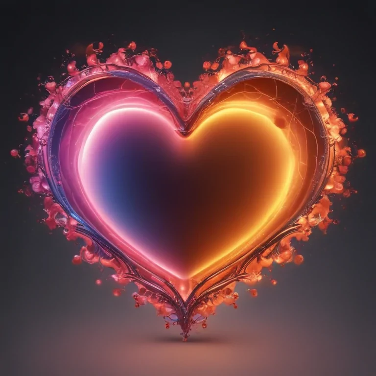 glow heart png