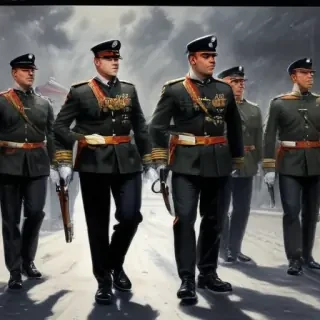 military drawing