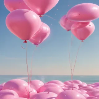 pink balloons png