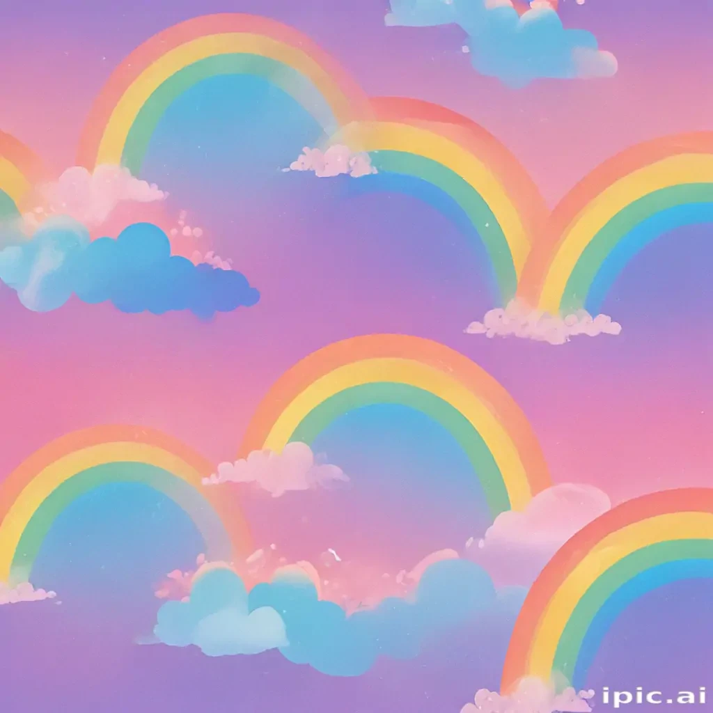 aesthetic rainbow wallpaper