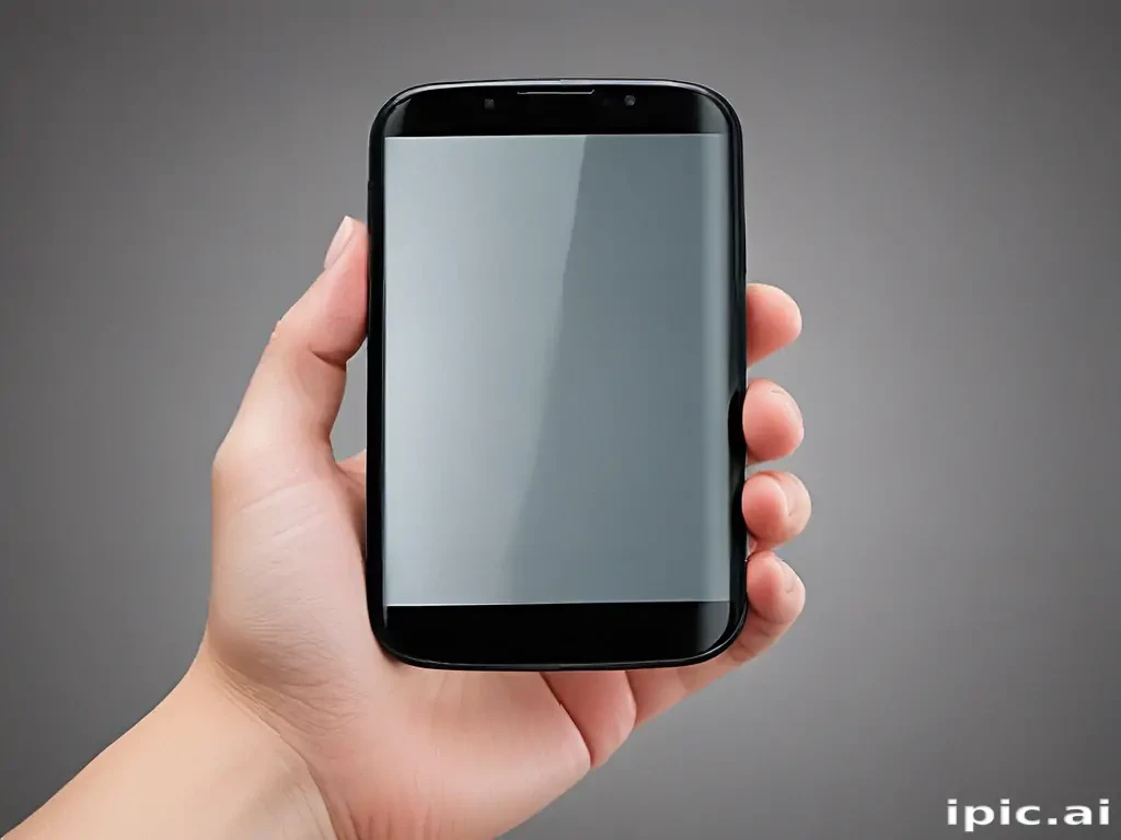 hand holding cell phone
