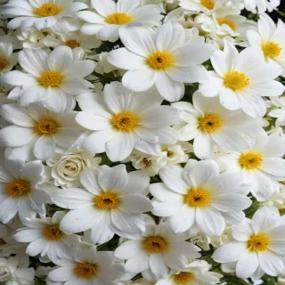 background white flower
