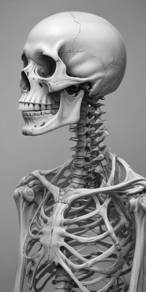 creative skeleton drawing art
