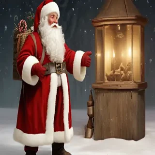 images of vintage santa