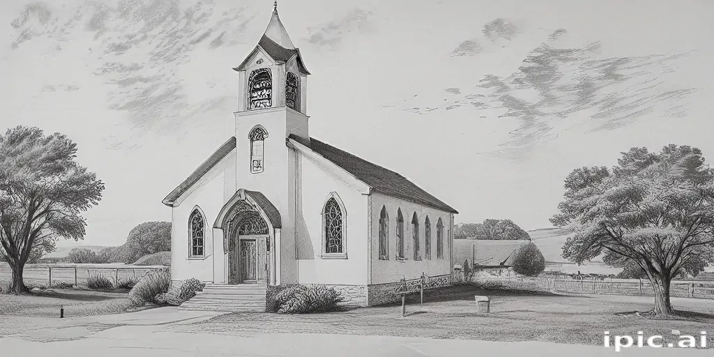 church drawing